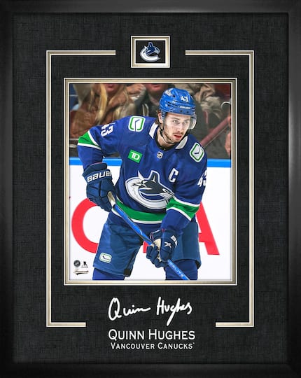 Quinn Hughes 16" x 20" Replica Signature Frame Canucks